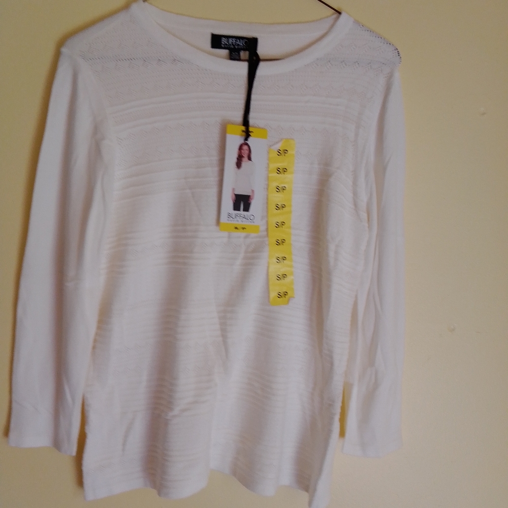 uffalo David Bitton Ladies' Sweater 3/4 Sleeve Top Pullover